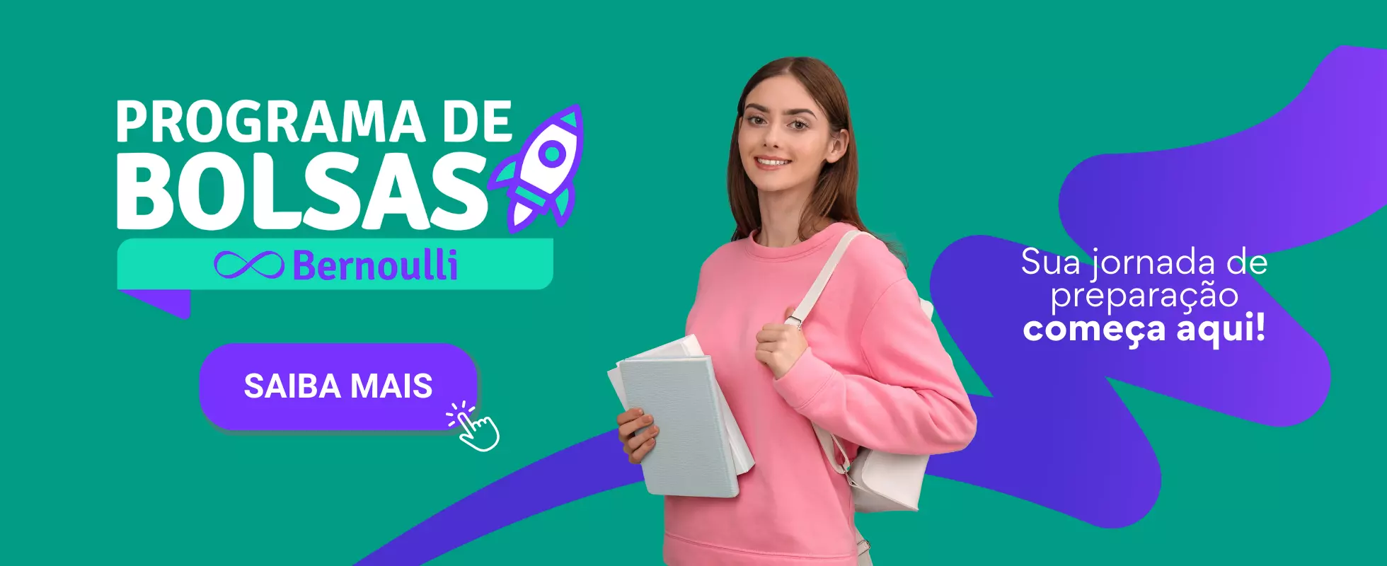 Banner Programa de Bolsas do Pré-vestibular Bernoulli