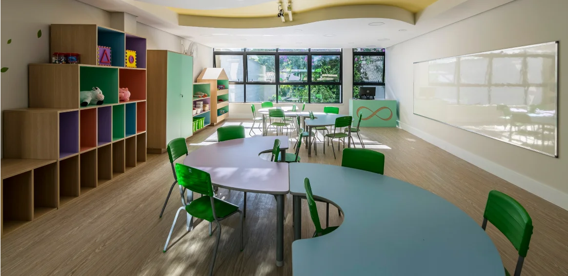 Sala de aula do Bernoulli Go em Santo Antônio.