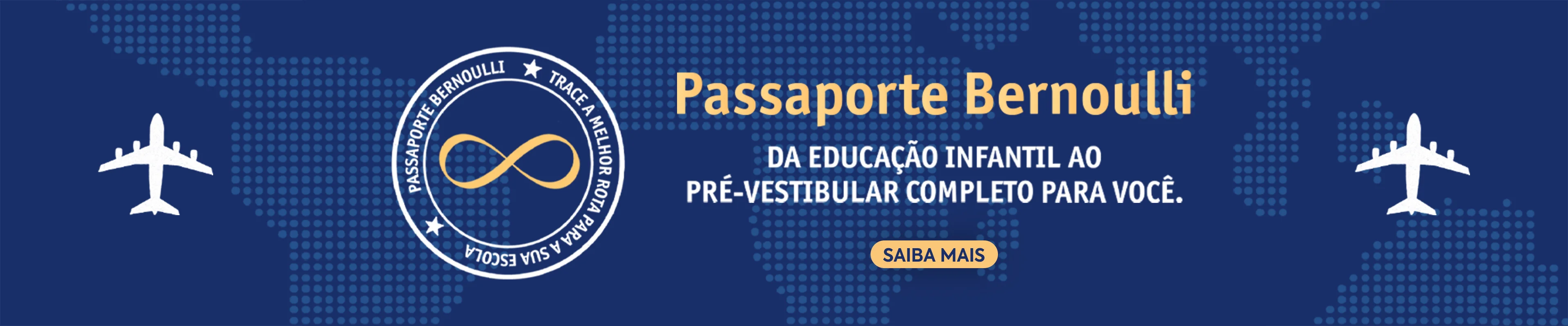 Carrossel divulgando o projeto de parceria entre escolas chamado Passaporte Bernoulli