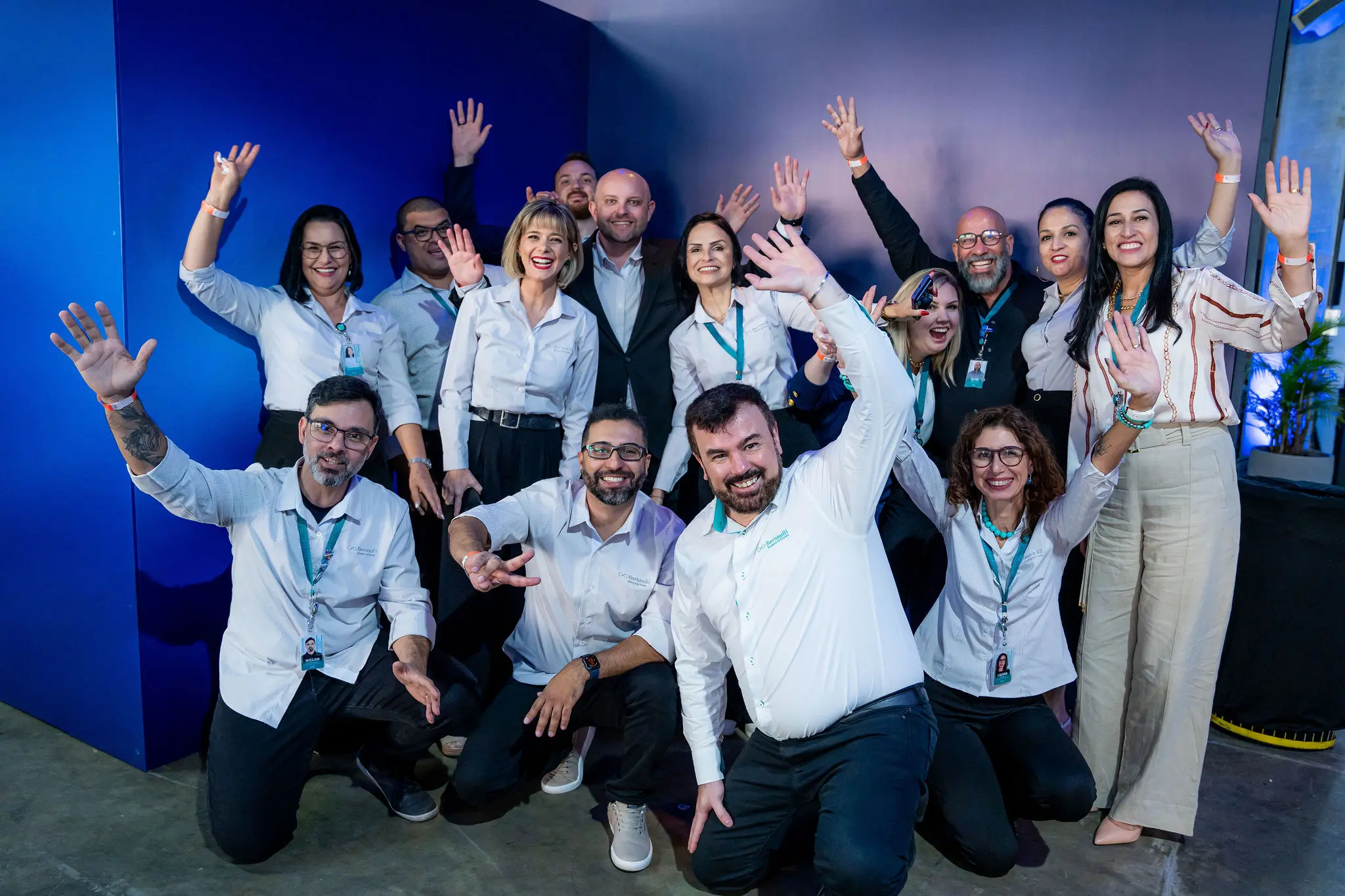 Colaboradores do colégio Bernoulli reunidos