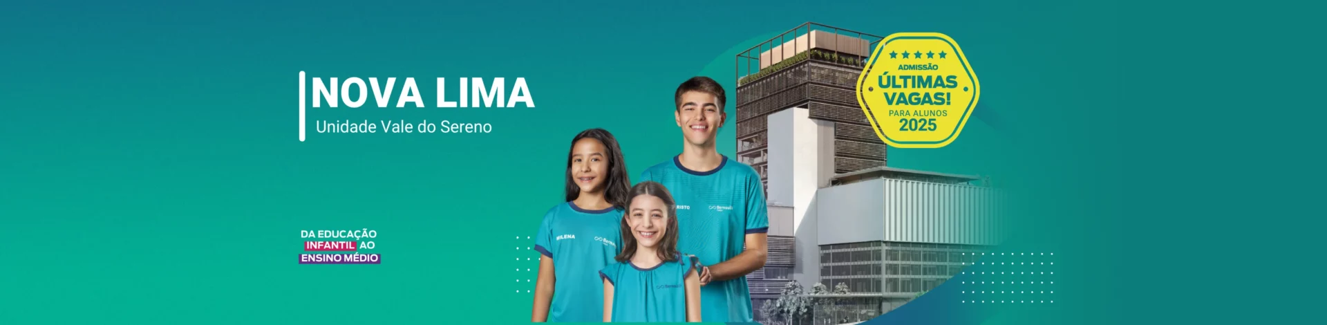 Processo de Admissão de Novos Alunos 2025 - últimas vagas