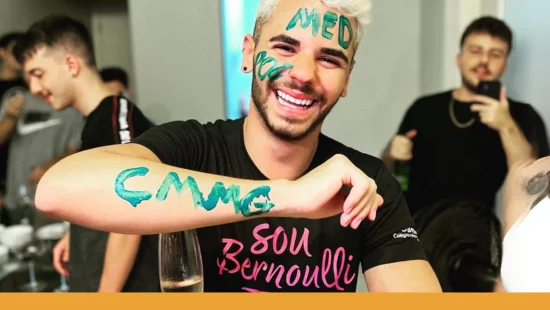 Aluno do Pré-vestibular Bernoulli aprovado em faculdade